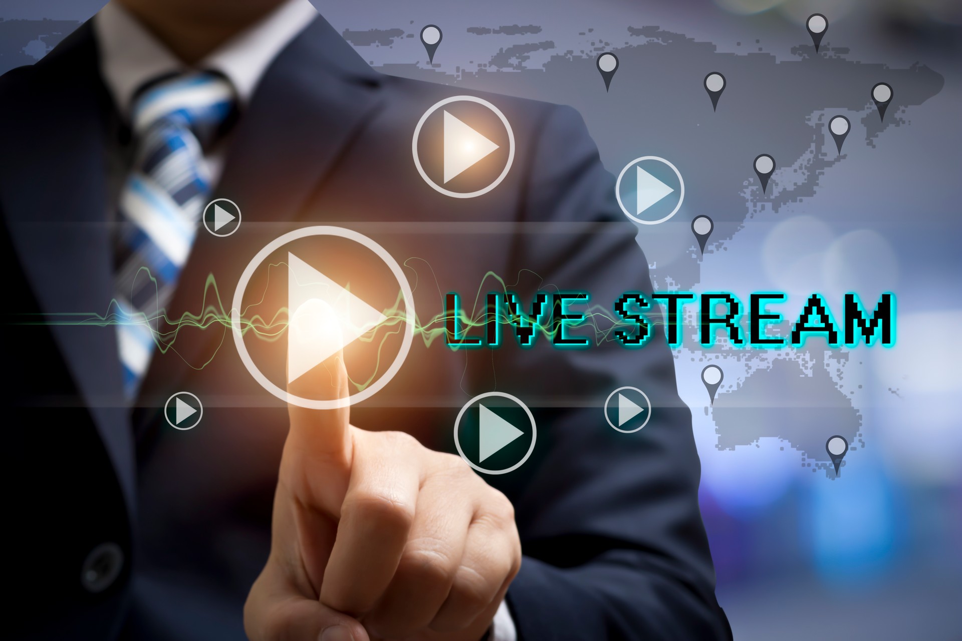 streaming, technology, stream, play, online, television, tv, webinar, website, webcast, web, video, news, music, concept, conference, computer, button, business, design, digital, mobile, movie, media, live, internet, broadcast